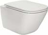 Seinapealne wc-pott Roca The Gap Rimless A34H470000, kaasas kaas, 347 x 540 mm, valge