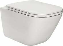 Seinapealne wc-pott Roca The Gap Rimless A34H470000, kaasas kaas, 347 x 540 mm, valge