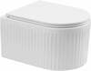 Seinale paigaldatav WC-pott Invena Glamour, kaanega, 360 x 495 mm