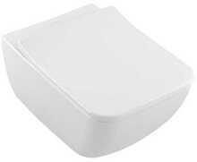 Riputatav WC-pott Villeroy & Boch Venticello 4611R0XX, SlimSeat kaanega, valge