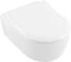 Riputatav WC-pott Villeroy & Boch Rimless 5656RS01, koos kaanega, 370 x 530 mm
