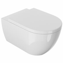 Seinale paigaldatav WC-pott Masterjero Arc, kaanega, 360 x 400 mm