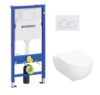 Riputatav WC-pott Jika Cubito Style Montus Rimless, 360 x 650 mm, QR/SC kaanega