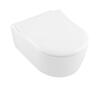 Seinale kinnitatav WC-pott Villeroy & Boch Avento 5656RSR1, SoftClose kaanega, valge keraamika