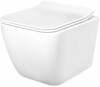 Seinapealne WC-pott REA Martin Slim Rimless, Duroplast kaanega, 365 x 510 mm