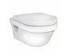 Seinapealne WC-pott Gustavsberg Hygienic Flush 5G84HR01, SoftClose kaanega, 370 x 530 mm