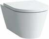 Seinale paigaldatav WC-pott Laufen Kartell Rimless H8203370000001, 370 x 545 mm, valge
