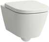 Riputatav WC-pott Laufen Meda H8201100000001, ilma kaaneta, vaikne loputus, ääreta, valge, 540 x 360 mm