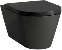 Riputatav WC-pott Laufen Kartell Rimless, must matt, 370 x 345 mm