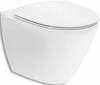 Seinale paigaldatav WC-pott IFO Spira Art Rimfree 624500009, soft close kaanega, 355 x 520 mm