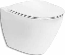 Seinale paigaldatav WC-pott IFO Spira Art Rimfree 624500009, soft close kaanega, 355 x 520 mm