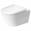 Seinakinnitus WC-pott Duravit D-Neo Rimless 45770900A1, Soft Close kaanega, 370 x 540 mm, valge