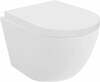 Seinapealne WC-pott Mexen Lena Rimless 30220200, aeglaselt sulguva kaanega, 360 x 480 mm