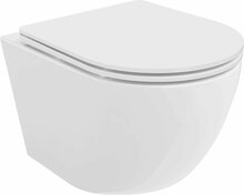 Riputatav WC-pott Mexen Lena Rimless 30220300, aeglaselt sulguva kaanega, 360 x 480 mm