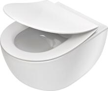 Riputatav WC-pott Deante Peonia, kaasas kaas, 51 x 36 cm