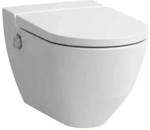 Riputatav hügieeniline WC-pott Laufen Cleanet Navia Rimless LCC, softclose kaanega, valge