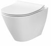 Seinale kinnitatav WC-pott Cersanit City Oval New Clean On, ilma kaaneta, 505 x 360 x 370 mm