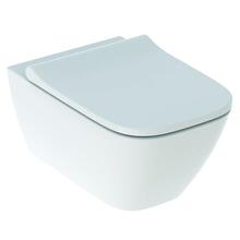 Seinale kinnitatav WC-pott Geberit Smyle Square Rimfree, kaanega, 540 x 355 x 375 mm