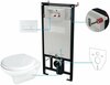 Seinapealse WC-poti komplekt Deante Boro 6-in-1 CMOA6SPW, valge