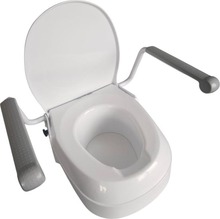 Tõstetav WC-poti kate käepidemetega Mobilex