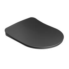 Klozeti kaas Ravak Uni Chrome Flat, 36 x 44.5 cm, must