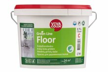 Põrandavärv Vivacolor Green Line Floor, poolmatt, 2,7 L, valge