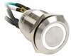 LED valgustuse lüliti Impactics Push Button LAN22IP67VAWH1, valge/hõbe