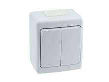 Lüliti Pawbol Beta D.3110W2, 2 klahviga, pinnapealne, IP44, valge