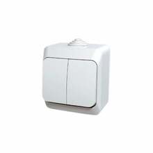Lüliti Schneider Electric Cedar Plus WNT-500Y, 2 klahviga, pinnapealne, valge, IP44