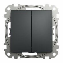 Lüliti Schneider Electric Sedna Design, 1 või 2 klahviga, antratsiit