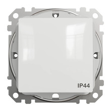 Lüliti Schneider Sedna Design SDD211101, 1 klahv, IP44, valge