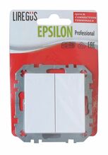 Lüliti Liregus Epsilon, 2 klahvi, raamita, valge, vedrukontaktidega