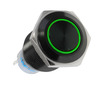 LED valgustuse lüliti Lamptron Blackline, 19 mm, must/roheline