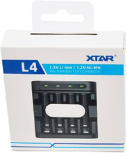 Akulaadija XTAR L4, Ni-MH ja Li-ion AA/AAA