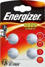 Energizer CR2025 ühekordne liitiumpatarei, 4 tk