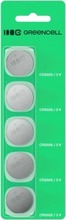 Liinupatareid Green Cell CR2025, 3V, 160 mAh, 5 tk