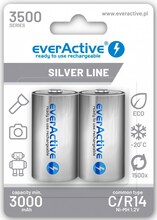 Laetav aku Everactive Silver Line R14/C Ni-MH, 3500 mAh, 2 tk