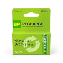 Laetav aku GP Recharge AA, 1300 mAh, 4 tk