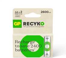 Laetavad patareid GP ReCyko AA, 2600 mAh, 2 tk