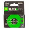 Laetavad patareid GP Recyko PRO AA, 2000 mAh, 4 tk