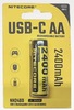 Laetav aku Nitecore NH2400 AA, 1.5V, 2400mAh, USB-C, 1 tk