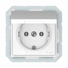 Pistikupesa Vilma QR1000 Rp16-003-02, maandusega, IP44, valge