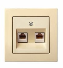 Arvutipesa Liregus Epsilon IKL-002-01, 2 x RJ45, kat. 6, beež