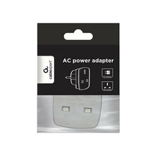 Adapter Gembird A-AC-UKEU-001, UK pistik EU Schuko pistikupessa, valge
