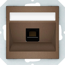 Arvutipesa Vilma QR1000 Klrj45-16E2-02, 1 x RJ45, süvistatav, 6. kategooria, mocha