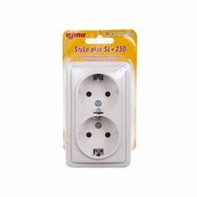 Topeltpistikupesa Vilma RP16-021 SL250, valge