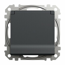 Pistikupesa Schneider Sedna Design SDD214024, antratsiit, IP44
