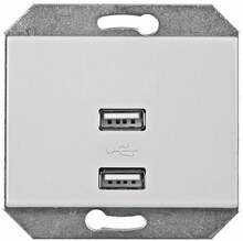 USB laadija Vilma XP500, valge, 5V DC 3,4A, 2xUSB
