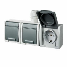 Kolmekordne pistikupesa Aquant 1246-65, IP65, hall