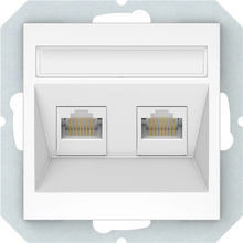 Arvutipesa Vilma QR1000 KLRJ45-26E2-02, 2 x RJ45, valge